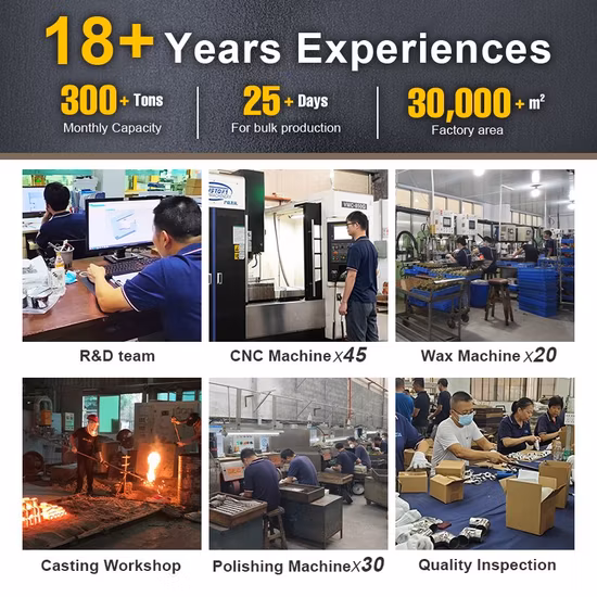 Customized Precision Stainless Steel Casting CNC Machining Parts in China Factory